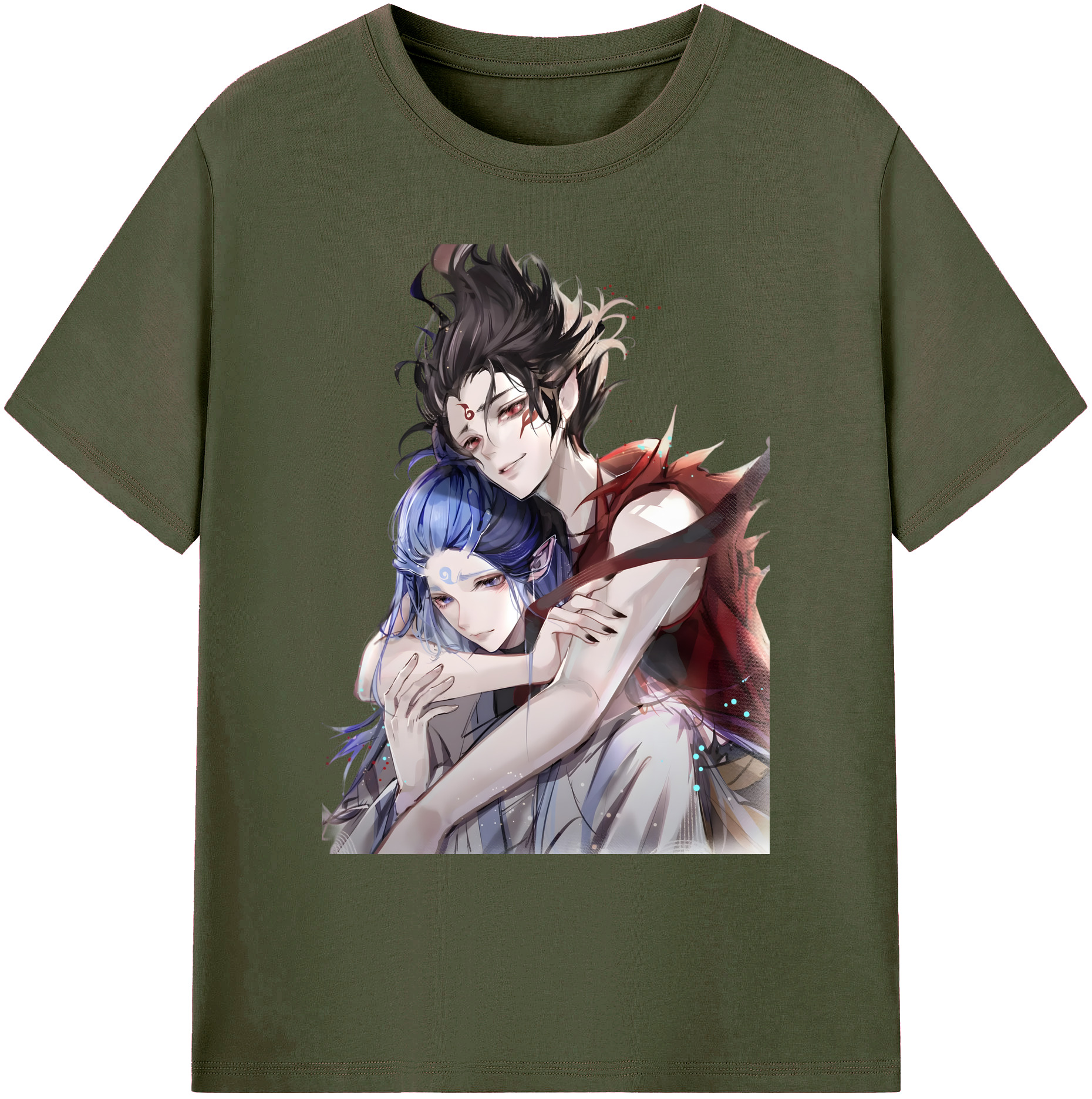 （画像用） Ne Zha 2 ナタ 魔童の大暴れ 綿100％ メンズ半袖Tシャツ｜肌触りやわらか＆通気性